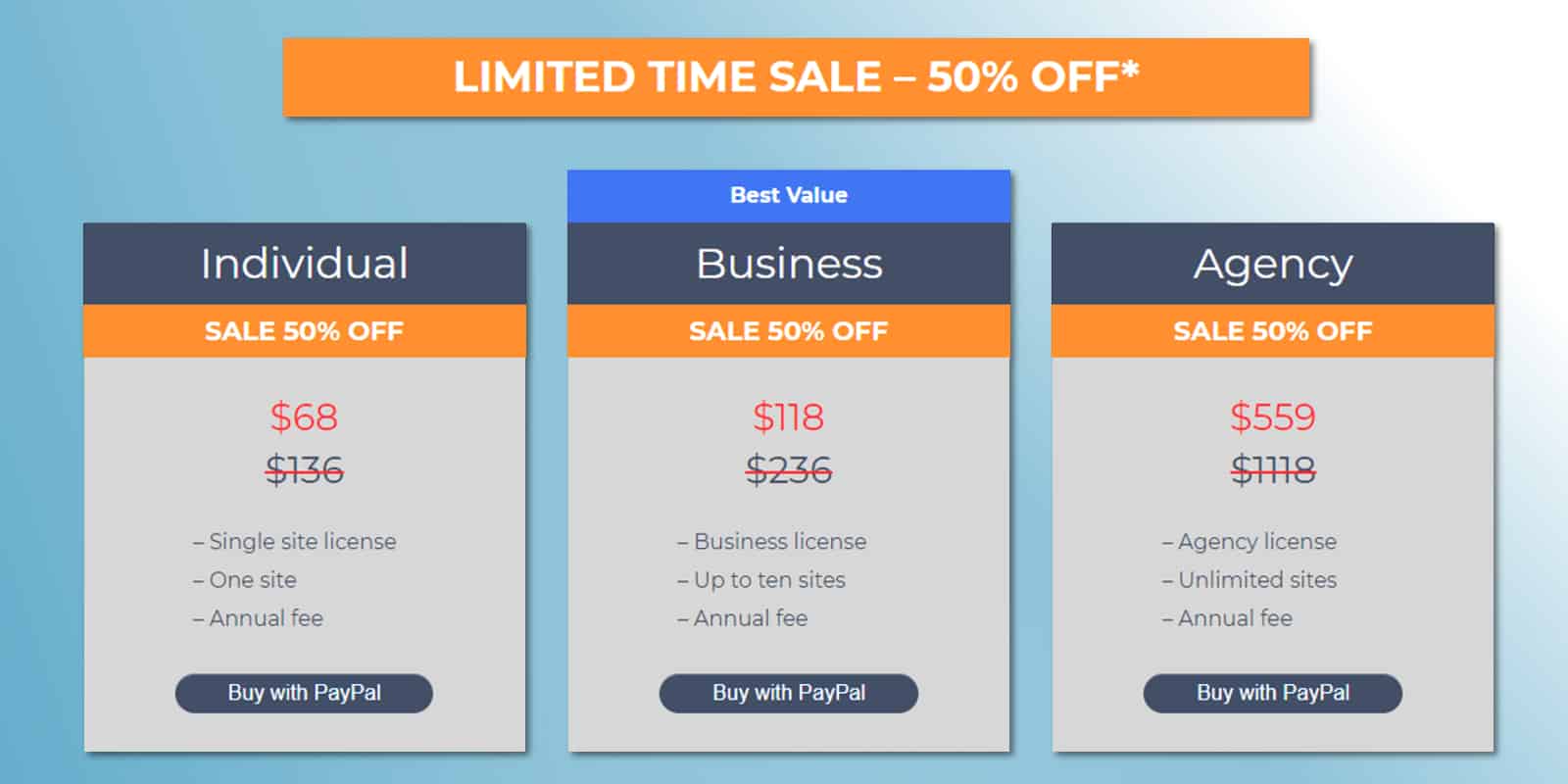 All in One SEO Pack Pro pricing options