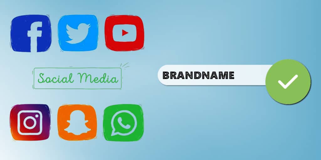 Choose username for social networks that matches your domain name